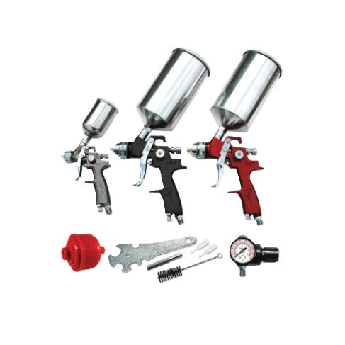 ATD 6900 9-Piece HVLP Spray Gun Set